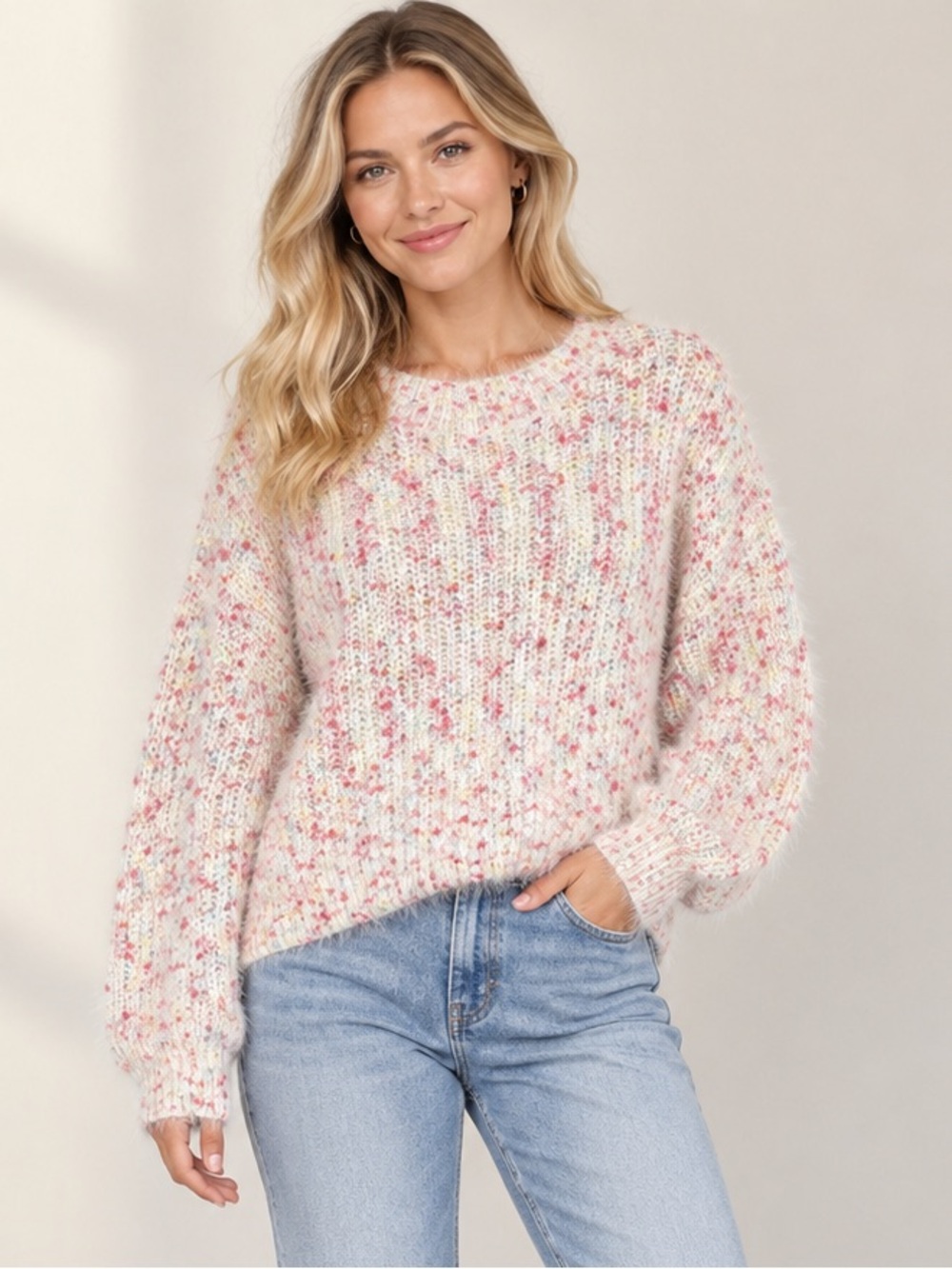 🎉5 for $45🎉 Pink Lily  sweater pullover size M